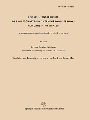 cover image of Vergleich von Funkortungsverfahren an Bord von Seeschiffen